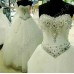 Королевское свадебное платье с кристаллами